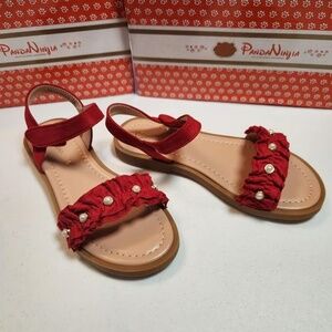 Girls Sandals - Panda Ninjia White Size 13 Little Kid